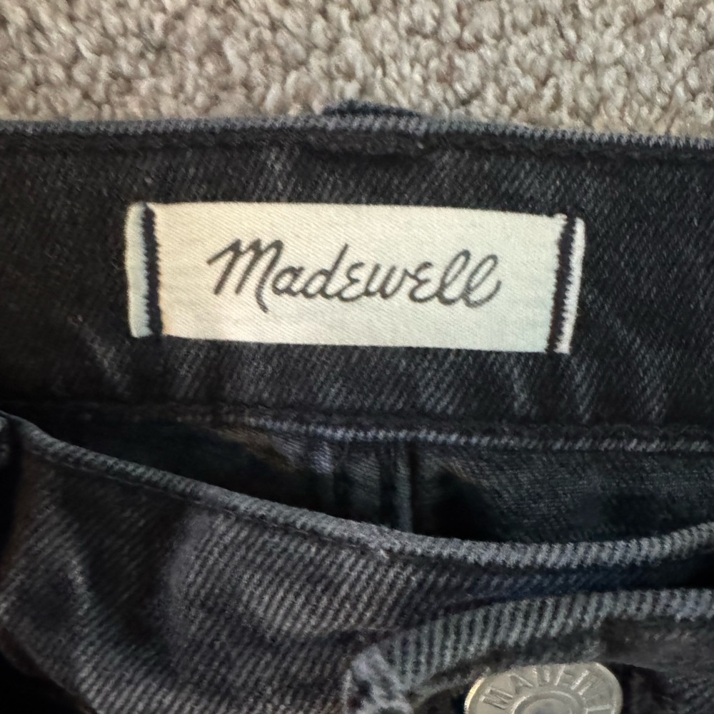 Madewell Perfect Vintage Charcoal Black Jeans